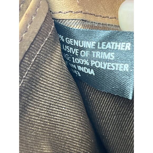 Kane M Leather Bi Fold Wallet Brown Snap Close - Picture 4 of 9